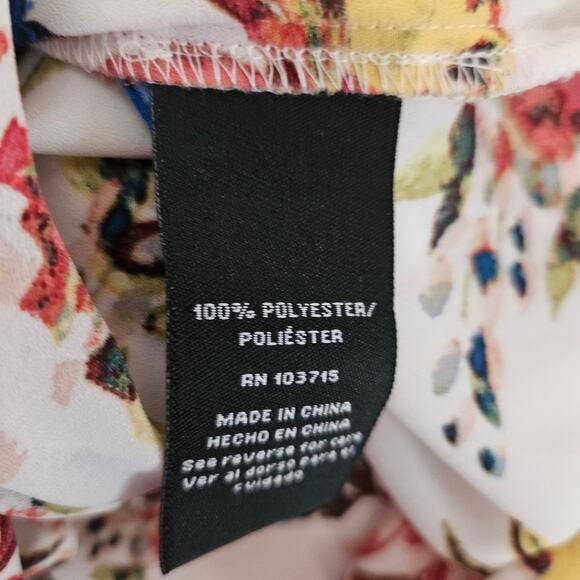 Zac & Rachel Floral Flowy Blouse Sz Small - Picture 13 of 16